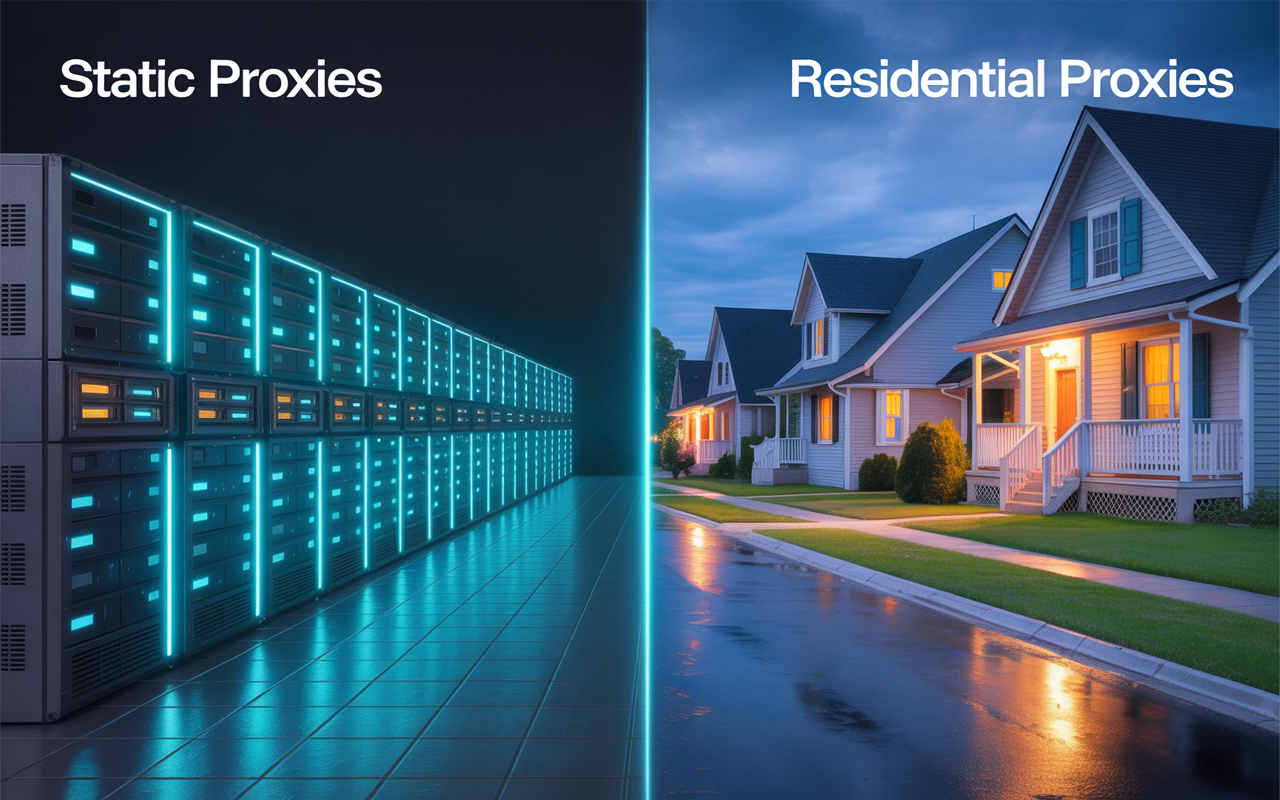 Static vs Residential Proxies
