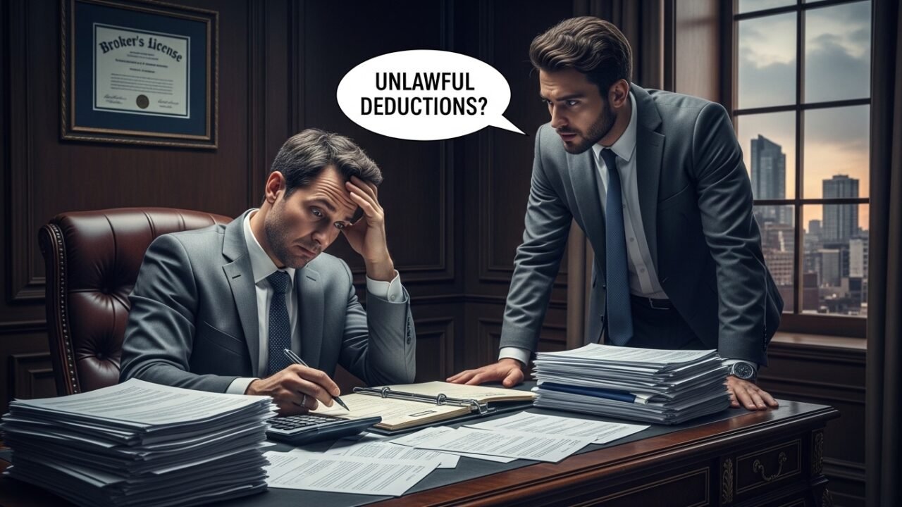 Common Unlawful Commission Deductions Real Estate Brokers Make
