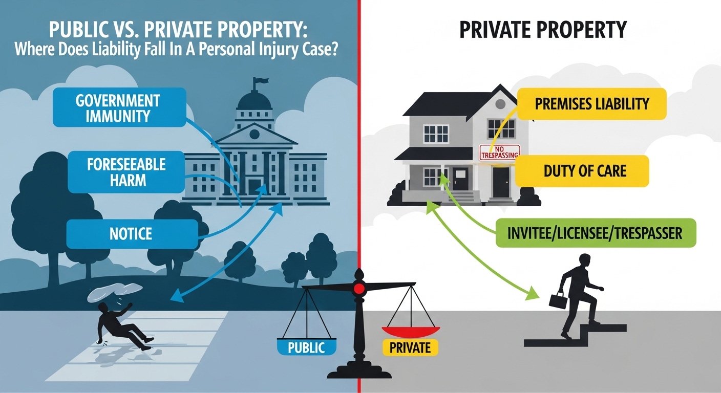 Public Vs. Private Property: Where Does Liability Fall In A Personal Injury Case?