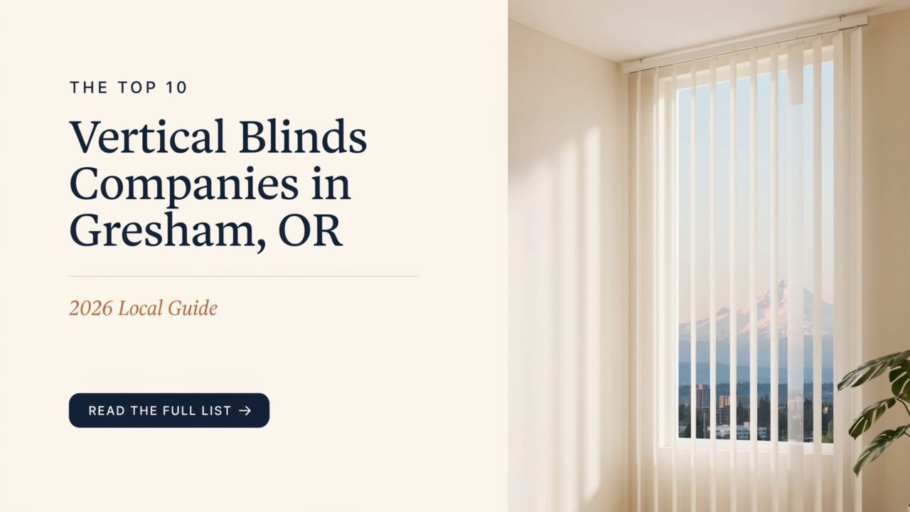 The Top 10 Vertical Blinds Companies in Gresham, OR for 2026